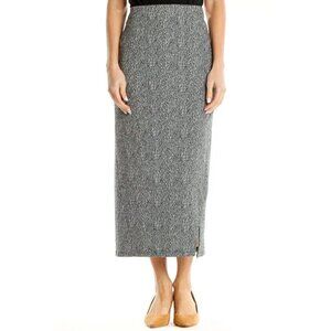 14th & Union Gray Printed Casual Midi Pencil Skirt Side Slit Women's Small